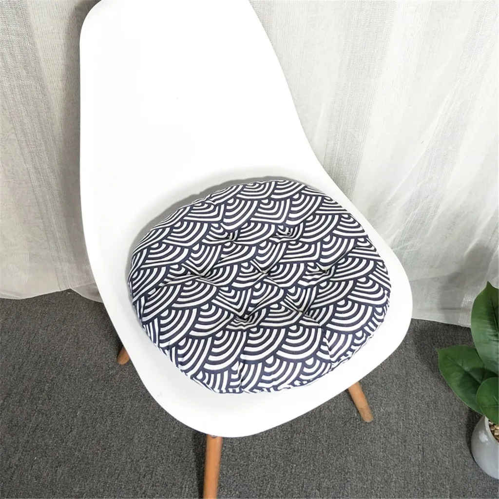 Chair Cushion Round Cotton Upholstery Soft Padded Cushion Pad Office Home Or Car Seat Cushion Support Wholesale Dropshipping - Цвет: K
