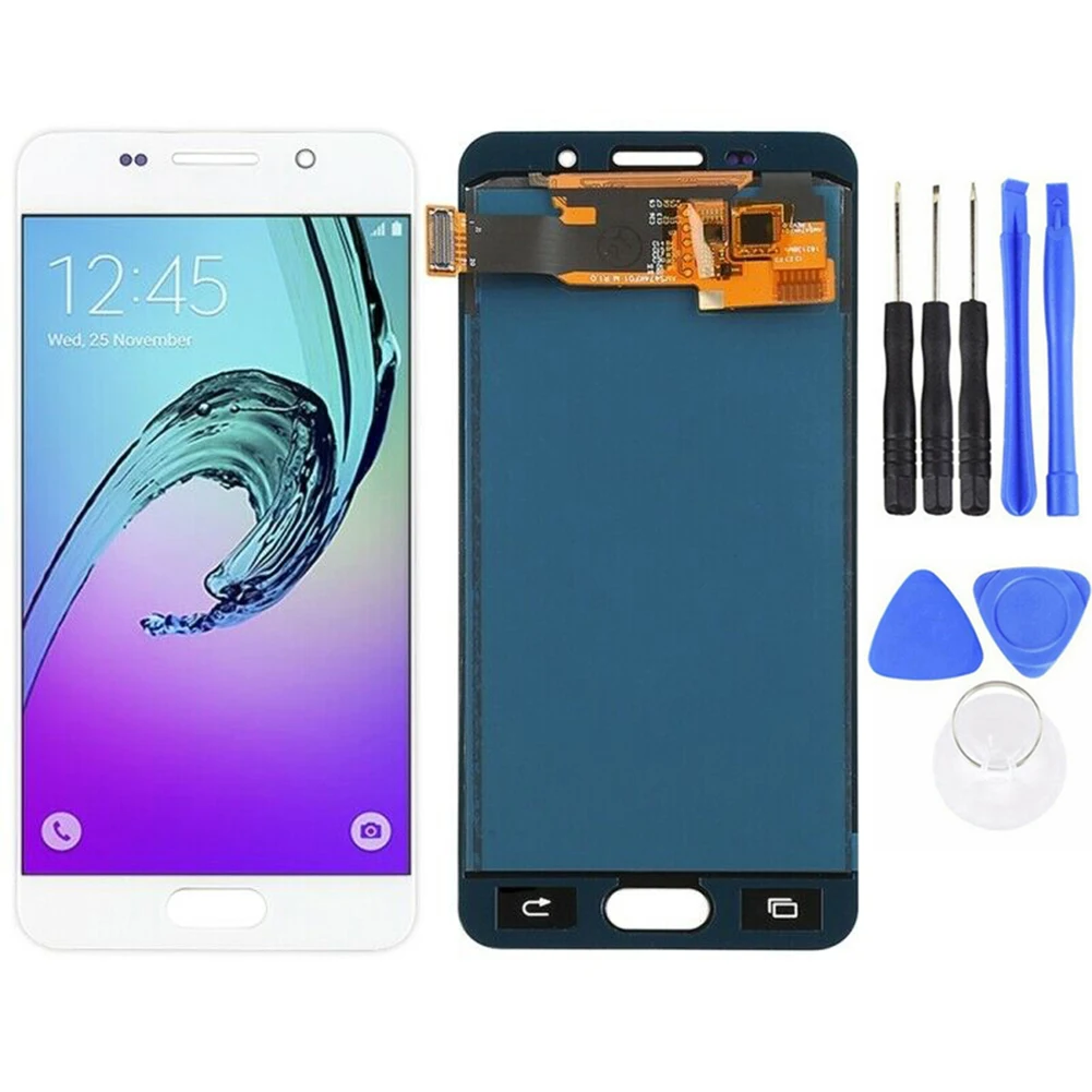 Замена без рамки lcd сенсорный экран дигитайзер с инструментом для Sam-sung Galaxy A3 A310 SM-A310F