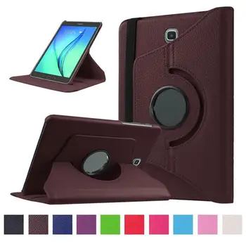 

Stand Cover For Samsung Galaxy Tab A 8.0 2018 Model SM-T387 360 Degree Rotating Case Flip Folio Protective Shell+Stylus Pen