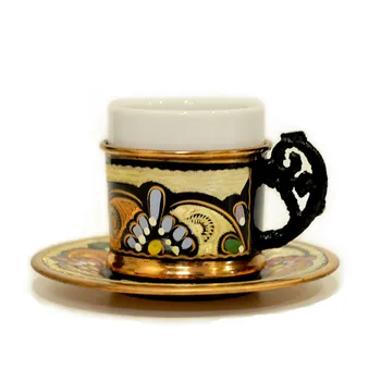 

Ceramic Color painting Creative Mug Breakfast Milk Coffee Cup Drinkware Tea Cup Kitchen Bar Drink Wedding Gift 50ML High Quality