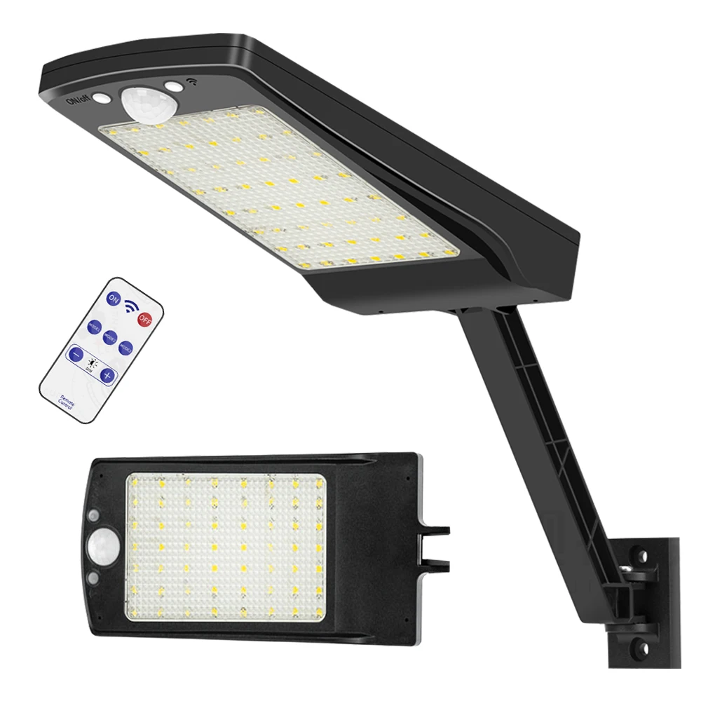 

LED solar lamp for outdoor remote control street Flood lights motion sensor Waterproof IP65 Spots Garden Lamp%