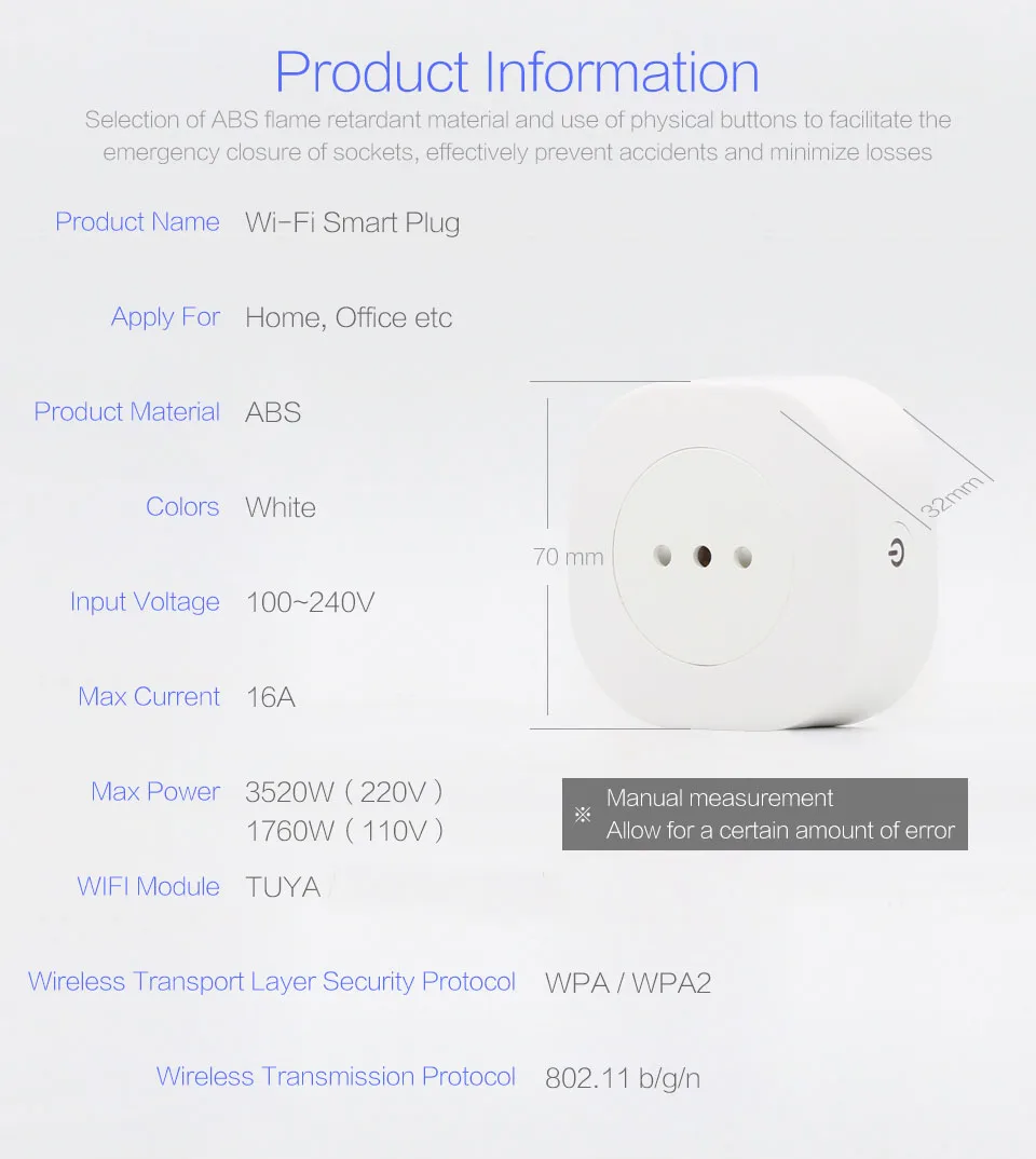 16A Италия Чили wifi Smart IT CL разъем питания монитор умная розетка Беспроводная розетка работает с Alexa Google home IFTTT TUYA APP