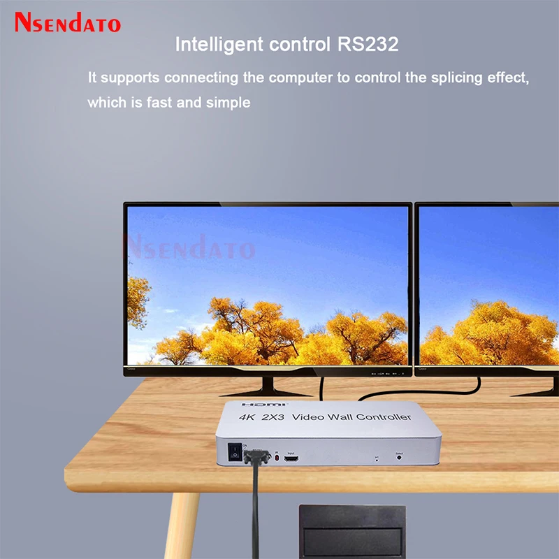 Video Wall Controller 4k 2x3 HDMI TV Video wall 6 Display multi screen Stitching processor Switcher splicer For PS2 TV Computer
