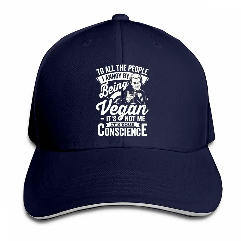 Для всех людей I Annoy Vegan бейсбольная кепка для мужчин и женщин Кепка для водителя грузовика модная Регулируемая Кепка - Цвет: 2-Navy