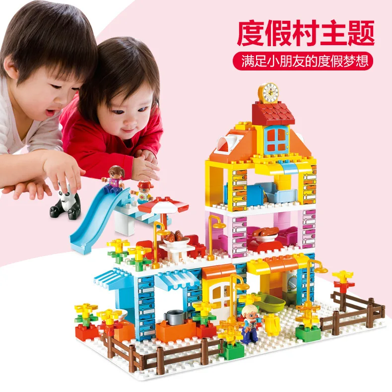 

Resort Story Kindergarten Students Early Teaching Aids Toy SMONEO 55011 Large Particles Building Blocks Box Gift