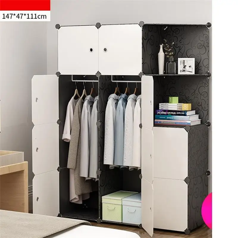 Для спальни Penderie Meuble Range Armario De Almacenamiento Armadio Guardaroba Mueble Closet Guarda Roupa шкаф для одежды - Цвет: MODEL D