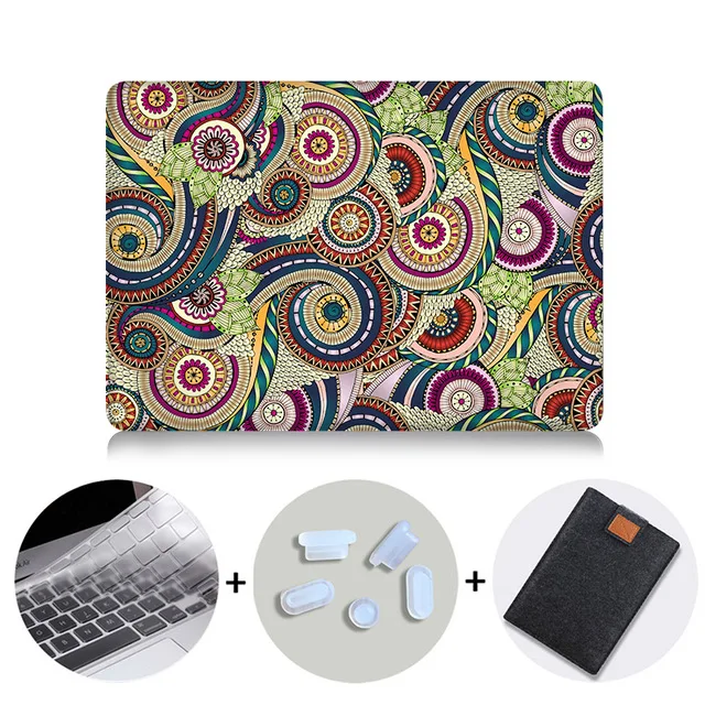 MB03 Чехол MTT с пейсли для Macbook Pro 13,3, 15,4 дюймов, чехол для ноутбука mac book Air Pro retina 11, 12, 13, 15, с сенсорной панелью - Цвет: MB03