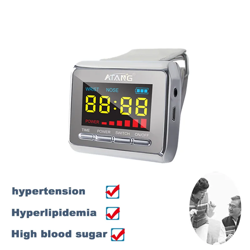 

Laser Watch Hypertension Diabetes Mellitus High Blood Viscosity Cardiovasular Laser Acupuncture