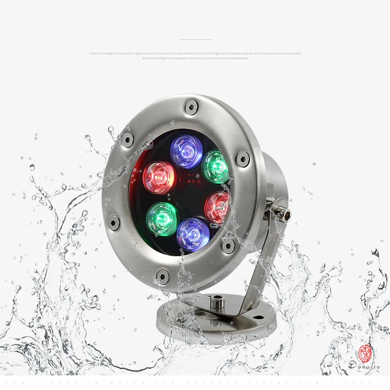 LED 수중 조명 야외 풍경 장식 스포트라이트, IP68 속도 분수 램프, 방수 잔디 램프, 12V, 24V, 220V 옵션