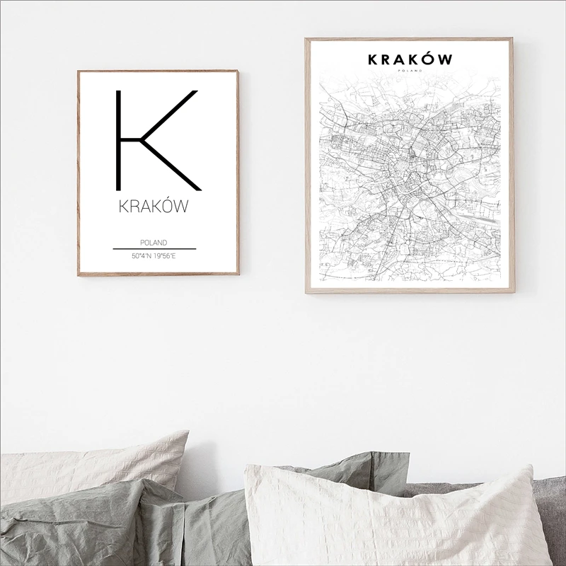 Krakow-Cracow-City-Street-Map-Poster-Modern-Canvas-Painting-Art-Prints-For-Poland-Living-Room-Home (3)