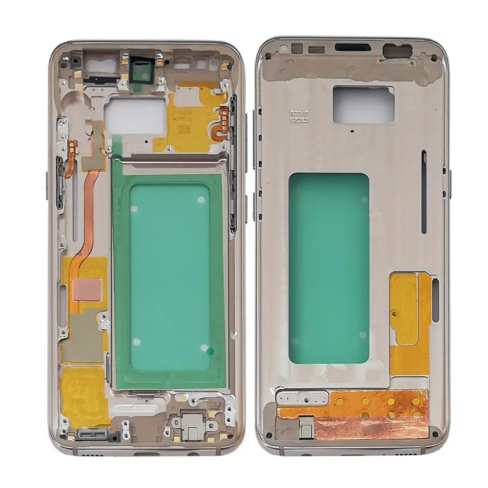 Gold Shyueda для samsung Galaxy S8 SM-G950 G950 5," передний средний ЖК-экран Корпус рамка - Цвет: Gold