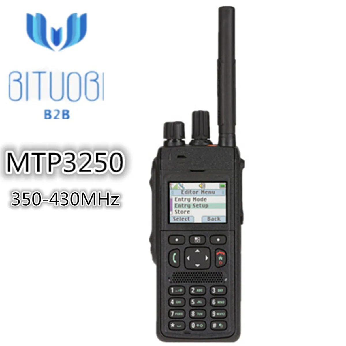 MTP3250 Tetra радио 350-430 МГц 806-870 МГц рация с gps Bluetooth цветной дисплей IP65