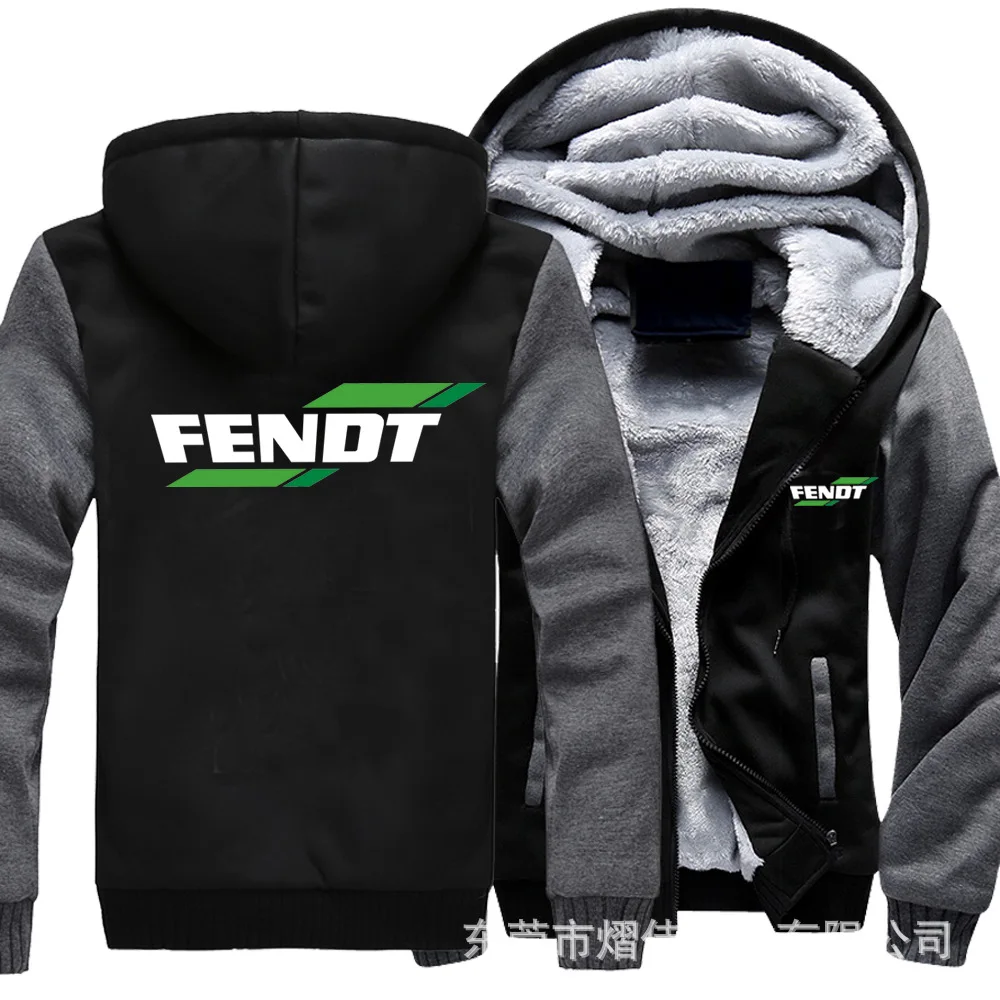Для Fendt толстовки зимние мужские модные шерстяная куртка с подкладкой утепленные толстовки Fendt мужские пальто пуловер куртка - Цвет: 6
