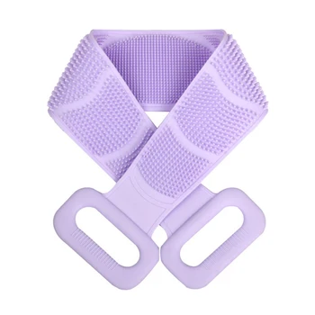 

Extended Body Exfoliating Soft Silicone Dual Sided Dead Skin Remover Towel Cleaning Tool Back Scrubber Bath Belt Mud Peeling