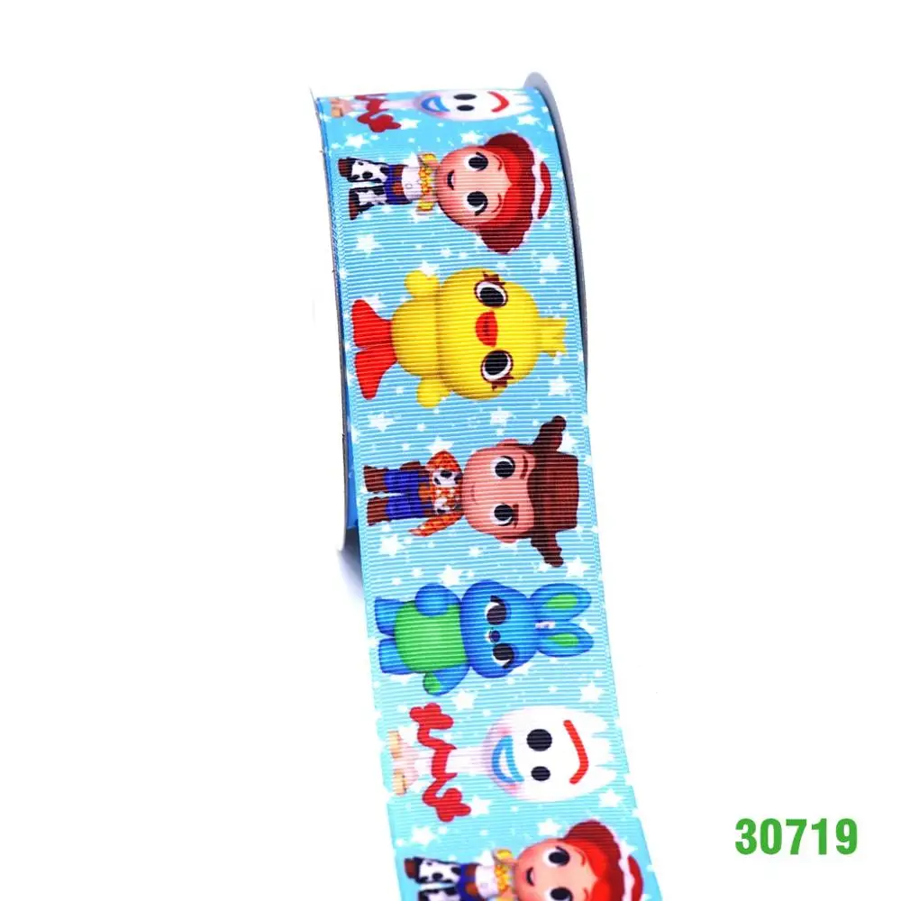 30719 DIY ремесло поставляет мультфильм персонаж напечатанный grosgrain ленты, атласная лента 50 ярдов. 30689 - Цвет: 30719
