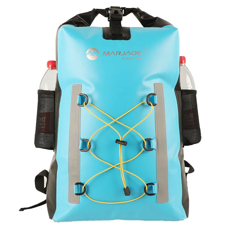 30L Blue Backpack 30л водонепроницаемая сумка для дайвинга, для плавания, сухой рюкзак для каякинга, рафтинг, большие многофункциональные водонепроницаемые сумки для хранения, для сухого влажного разделения - Цвет: 30L Blue Backpack