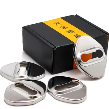 

Car Door Lock Covers Emblems Car Styling For toyota corolla rav4 auris prius camry Prado Auto Accessories Car-Styling 4pcs/lot