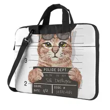 

Bad Cat Laptop Bag Case Mugshot Sofa Destroy Bicycle Clutch Computer Bag Protective Fashion Laptop Pouch