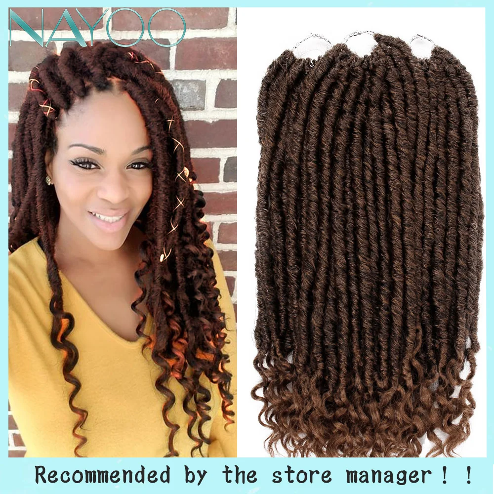 Nayoo Hair Faux Locs Crochet Braids Goddess Locs Braiding Hair Synthetic Dread Locs Crochet Hair Extensions 16 Inch Soft Dread Loc Faux Loc Aliexpress