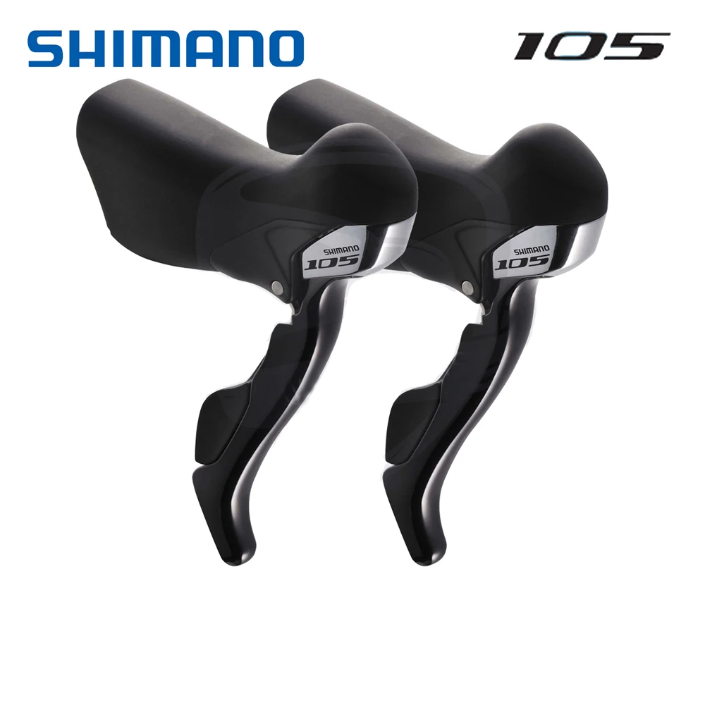 От Shimano 105 STI ST-5700 весла 2x10 Скорость влево/вправо/пара переключения передач с помощью оригинальных кабелей