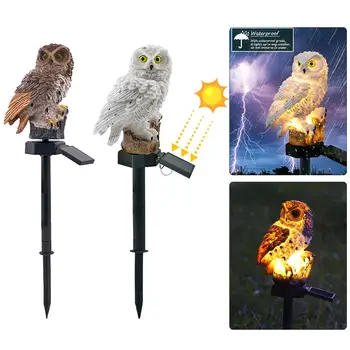 

Owl Solar Light With Solar LED Panel Waterproof IP65 Outdoor Solar Powered Led Path Lawn Yard Garden Lamps Home Garden Decor