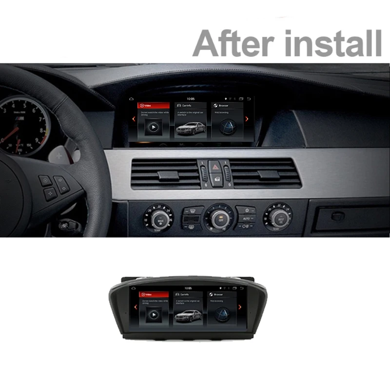 Car Multimedia For BMW 5 Series E60 E61 2003 2004 2005 2006 2007 2008 2009 2010 CarPlay TPMS GPS Audio Radio Navigation NAVI