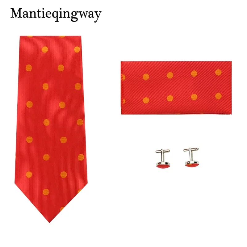 Mantieqingway 20 цветов галстук, шейный платок и запонки Набор для свадьбы Пейсли носовой платок с цветочным узором галстук для мужчин полиэстер шеи галстук
