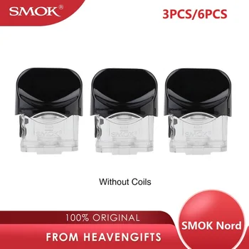 

3pcs/6pcs Original SMOK NORD Pod Cartridge 2ml/3ml Capacity without Coil Version for SMOK Nord kit pod system vs SMOK Novo