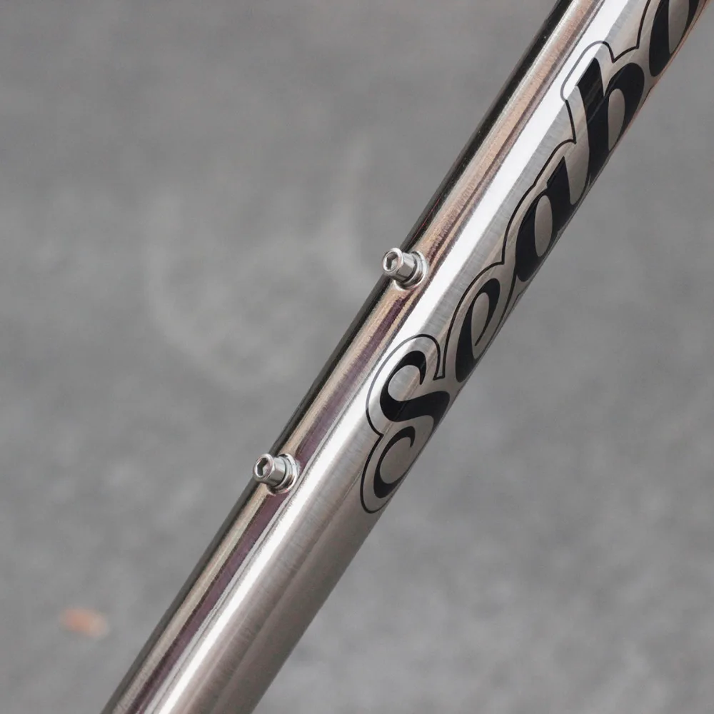 SEABORAD Reynolds 725 стальная рама термообработка сварочная вилка Суппорт тормозной дорожный велосипед 700C классический хром рамка серебро