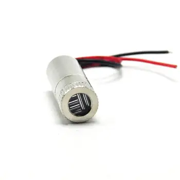 Focusable 650nm 5mw 3-5v Red Laser Module Diode with Driver and Plastic Lens (cross shape) focusable 650nm 5mw red laser diode module line with glass lens 12x40mm