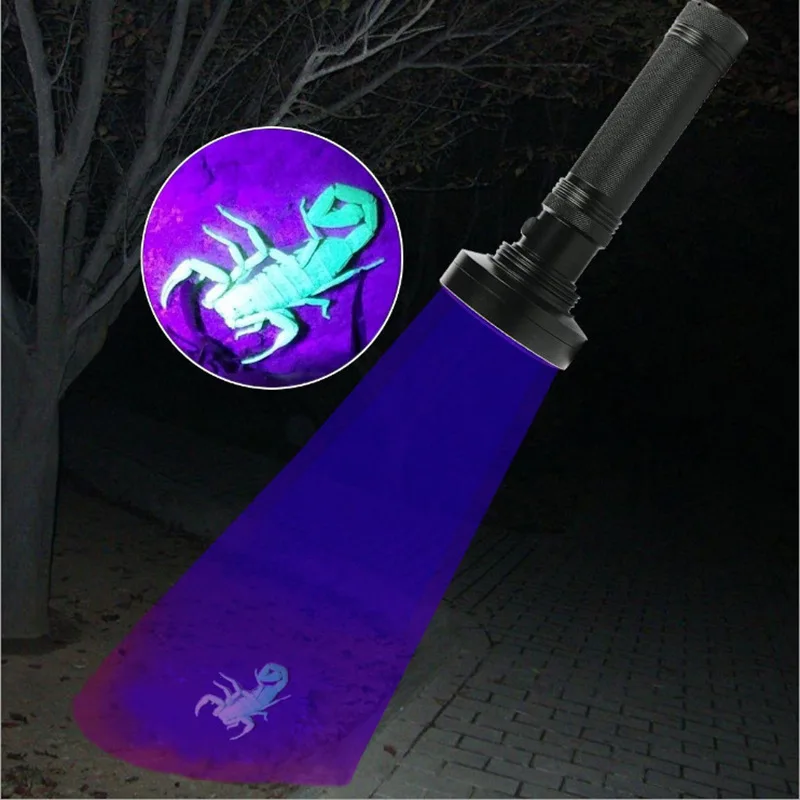 

100led UV Violet Flashlight Fluorescent Agent Detector Detection Pet Urine Tobacco And Alcohol Anti-Counterfeiting Scorpion