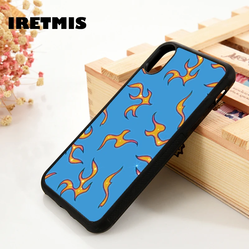 Силиконовый чехол для iPhone 7 8 plus X Xs 11 Pro Max XR с синим фоном | Мобильные телефоны и