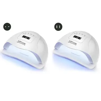 

80W LED Nail Polish Lamp 4 Modes Timing Smart Motion Sensor UV Gel Glue Baked Curing Manicure Dryer
