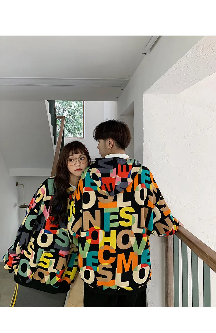 Streetwear2019 осень зима мужские толстовки принт забавные буквы толстовки с капюшоном для мужчин хип-хоп свободные топы негабаритных хип-хоп