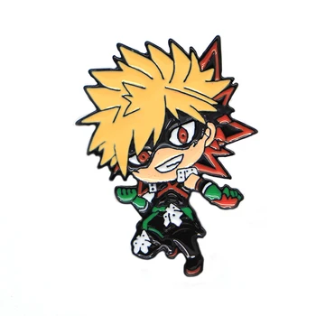 

20pcs/lot My Hero Academia Enamel Pins Bakugou Katsuki Lapel/Hat Badge Denim Jacket Oil Drop Brooches Jewelry Scarf Buckle S293