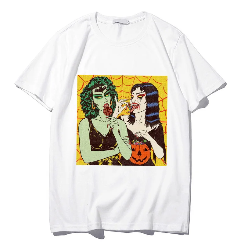 

Women's T-shirt Summer O-Neck T-shirt Funny Print T-shirt Aesthetic Harajuku T-shirt Women Ullzang Retro Graphic Design