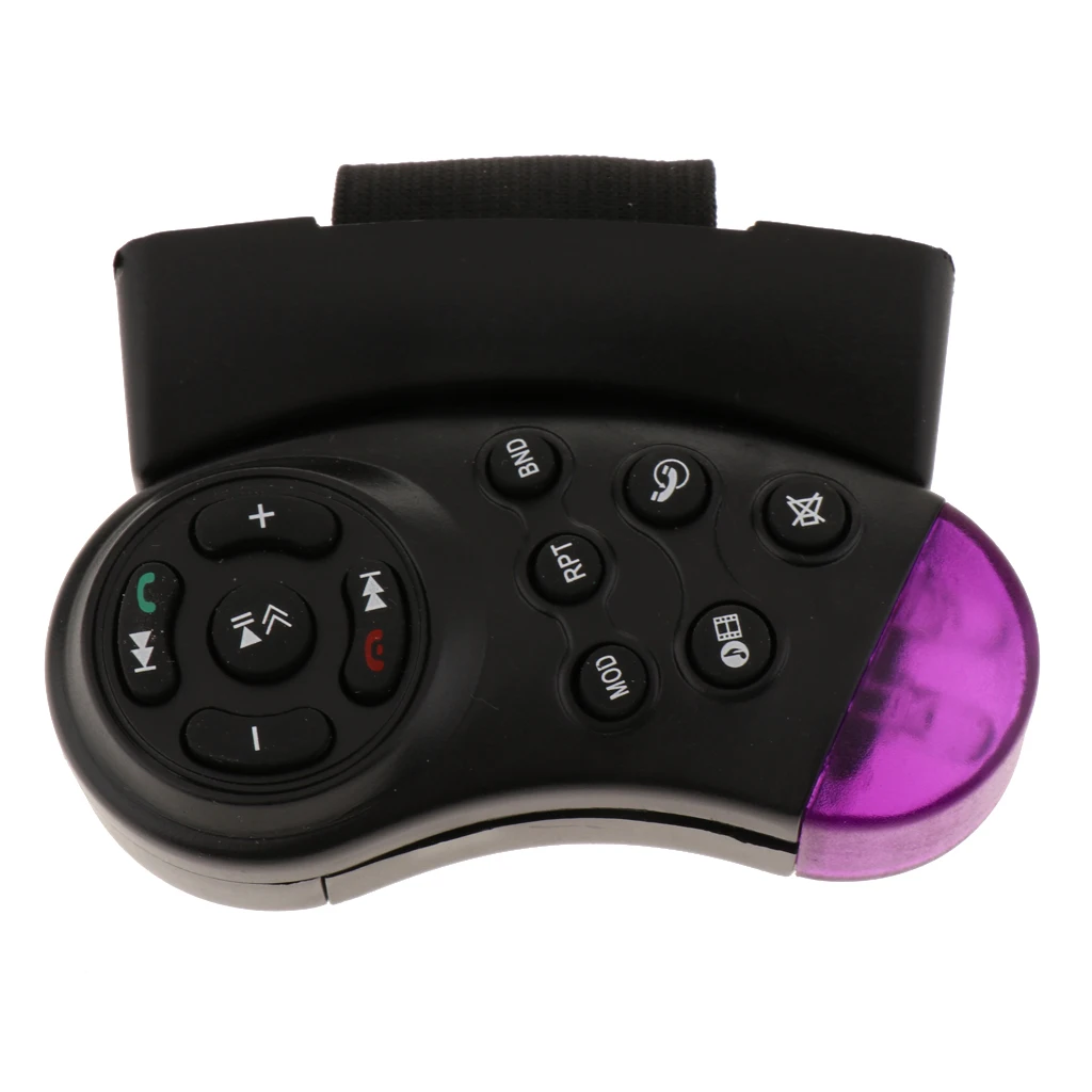 Car Steering Wheel Controller, 11-Key Button DVD MP3 Player Wireless Remote Controller for Universal Vehicles