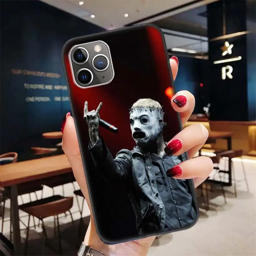 Slipknot Clown Corey Taylor Black Case for Apple iPhone 11 Pro XR 7 8 6 6S 3