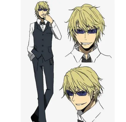 Дюрарара! Heiwajima Shizuo солнцезащитные очки Sfumatura Аниме Косплей Реквизит