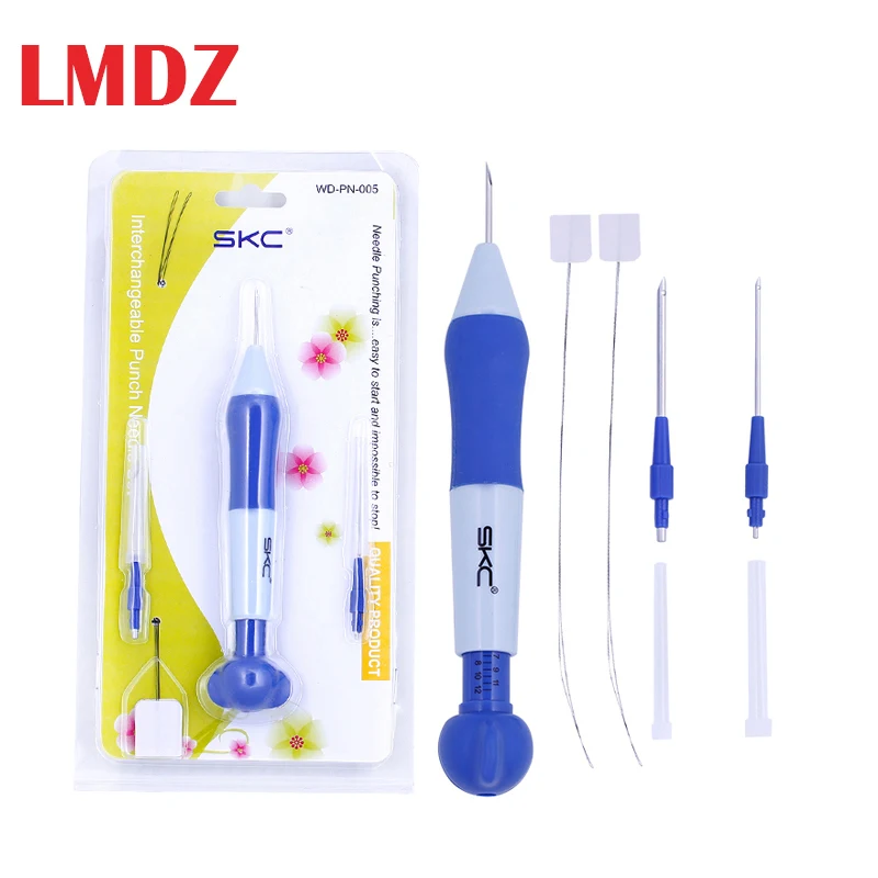 LMDZ 1Pcs Magic Embroidery Pen DIY Crafts Magic Embroidery Pen Set DIY 3  Interchangeable Punch Needle Sewing Accessories