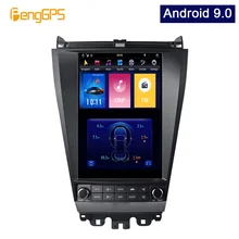 4G 64G PX6 Android 9,0 автомобильный Радио Tesla вертикальный экран для Honda Accord 7 Аудио плеер In-dash Carplay gps навигация