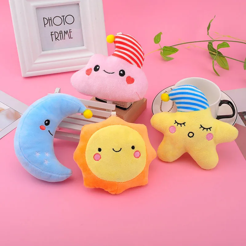 Милая плюшевая игрушка Звезда Луна солнце Плюшевая Кукла kawaii мультяшная 10 см Прекрасный плюш красивый