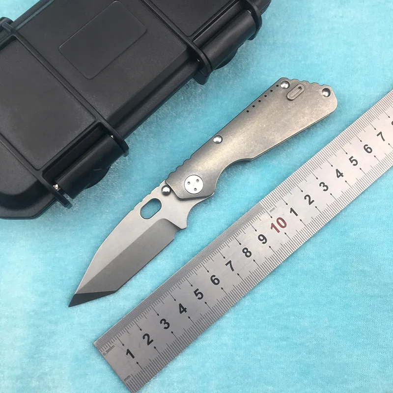 LEMIFSHE маленький PT M390 складной нож TC4 ручка из титанового сплава M390 подшипник лезвия для кемпинга открытый кухонный нож для фруктов инструмент для повседневного использования