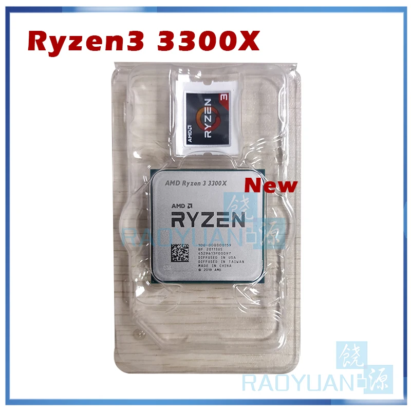 Новый четырехъядерный процессор AMD Ryzen 3 3300X R3 8 GHz с восьмиядерным процессором 65W L3 =