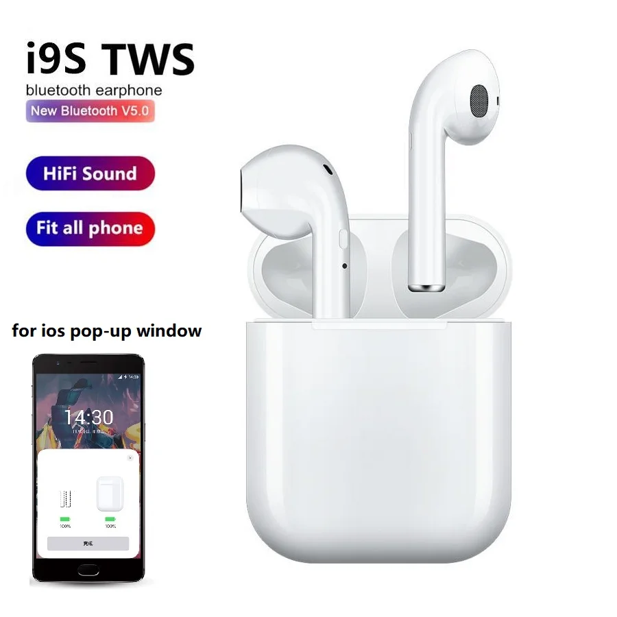 

i9s Tws Wireless Headphones Earpiece Bluetooth 5.0 Earphone Air Earbuds Handsfree Headset Airpoding For iPhone Huawei Xiaomi