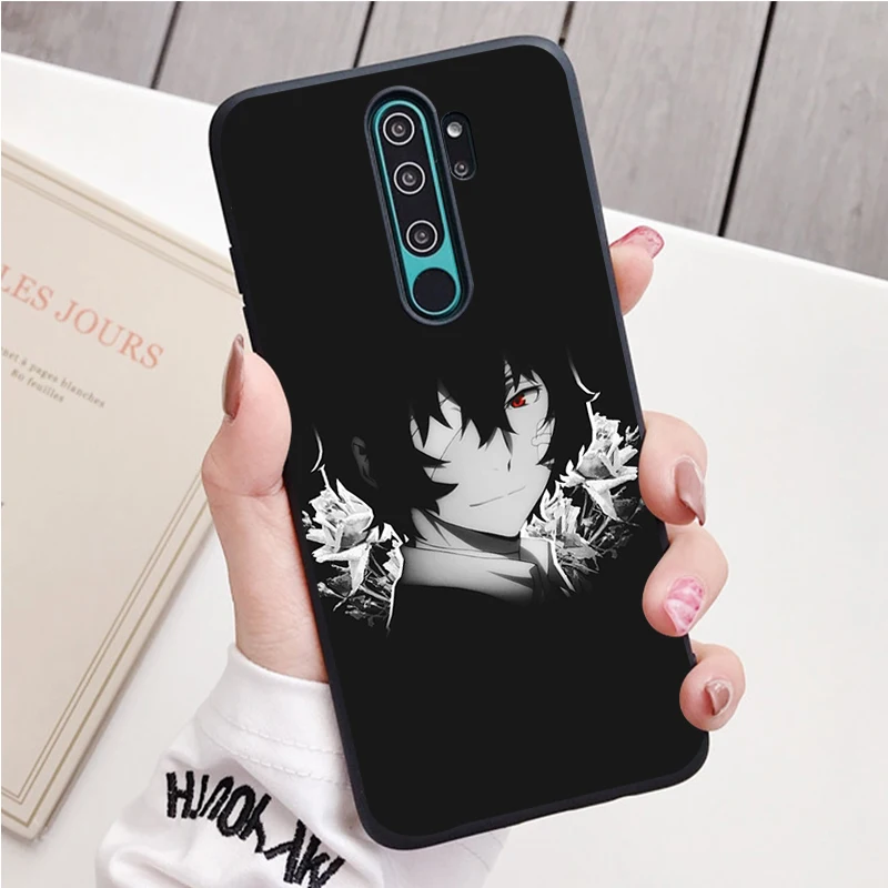 xiaomi leather case case Dazai black Silicone Phone Case For Redmi note 8 7 Pro S 8T for redmi 9 7A Cover phone cases for xiaomi Cases For Xiaomi