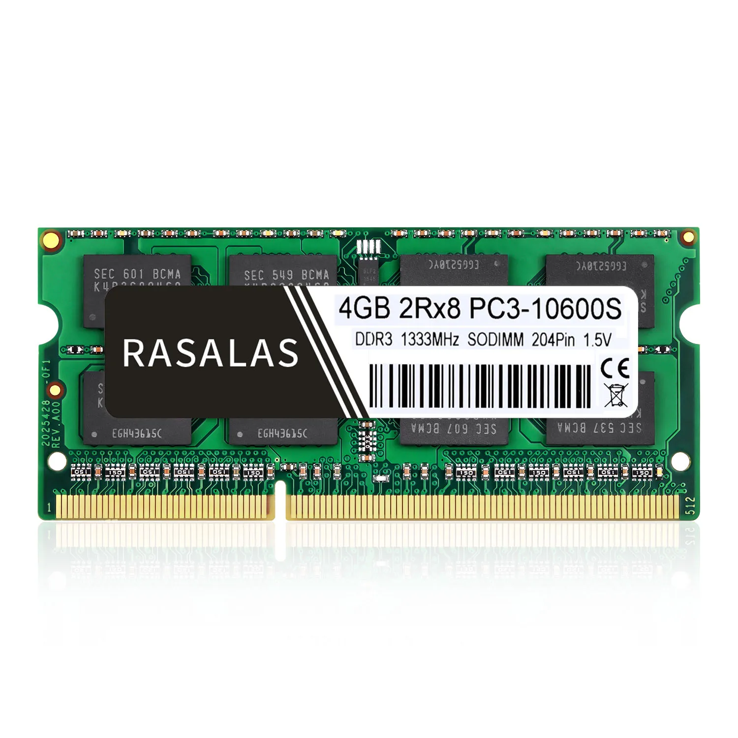 2X4GB DDR3 1333 MHz Sodimm Ram PC3-10600 PC3-10600S 1,5 V CL9 204 Pin 2RX8 Dual-Rank Nicht-ECC ungepufferter Speicher RAM Ideal für Notebook-Laptop-Upgrade Kuesuny 8 GB Kit 