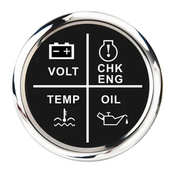 

2'' 52mm Volt/ Oil Pressure/ Exhaust Gas Temp/ Engine Chk Gauge (Black)