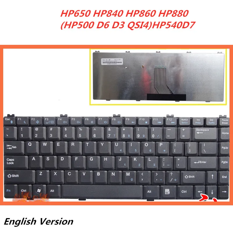 Клавиатура на английском языке для ноутбука hasee HP650 HP840 HP860 HP880(HP500 D6 D3 QSI4) HP540D7 сменная Клавиатура для ноутбука