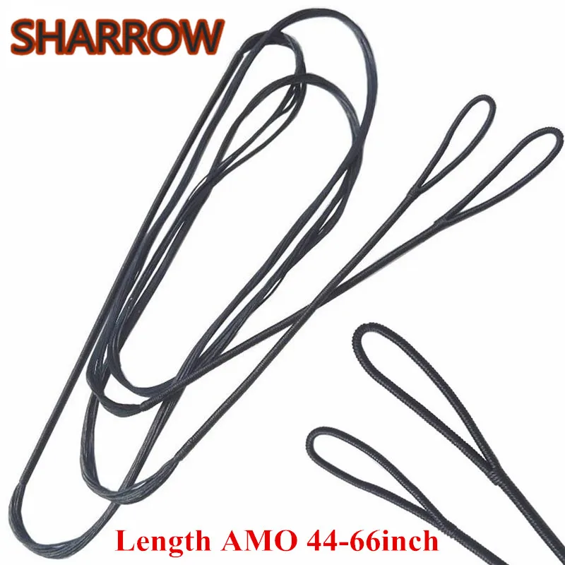 

1Pc 12/14/16 Strands Fit 48-70" Bow Archery Bow Strings Recurve Longbow Bowstring Handmade Outdoor Training Shooting Accessories